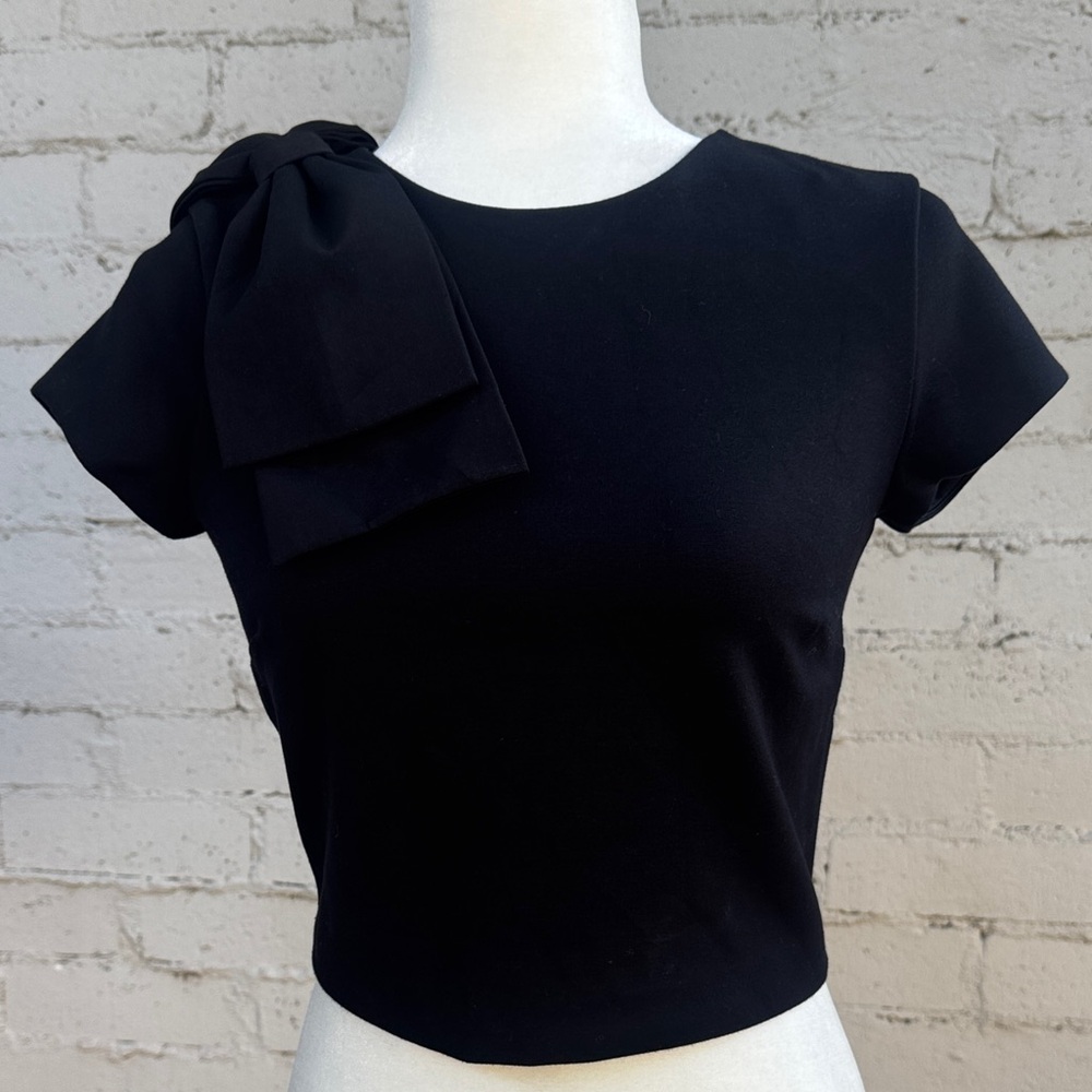 Ted Baker London Joyous Bow Top Black Size 1 (US 4)